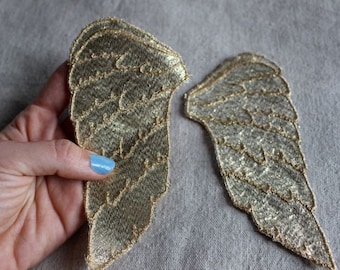 GOLD Wings Sew-on applique