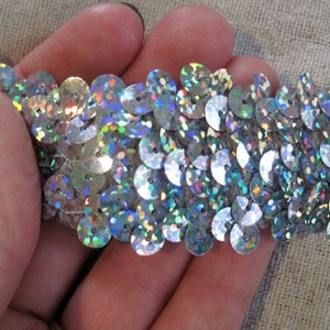 SILVER spotlight Stretch sequins