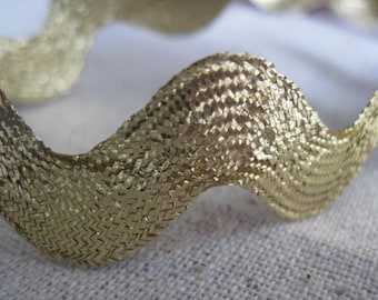 GOLD metallic rick rack