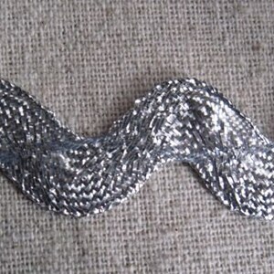 SILVER metallic rick rack