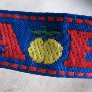 Lint voor ABC-schooldagen in rood en blauw