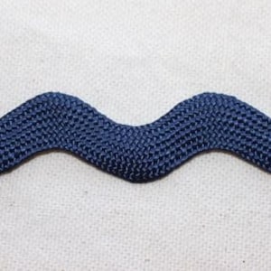 Blue rayon JUMBO rick rack