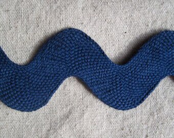 JUMBO cotton rick rack in NAVY blue