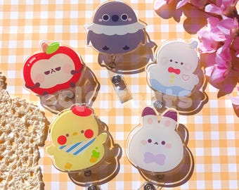 Love and Deepspace Mascot Cute Badge Reel | Happy Snowman Sunny Apple Galaxy Kid Grumpy Crow Artsy Birb | Xavier Rafayel Sylus Zayne Caleb