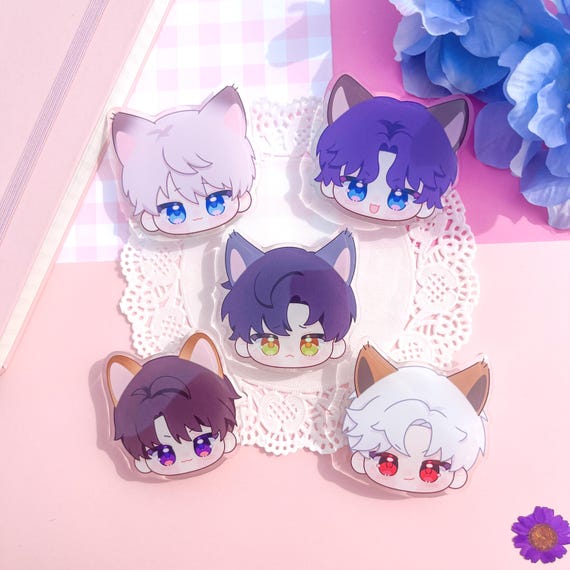 Love and Deepspace Kitty Cat Butler Cute Phone Grip | Xavier Rafayel Sylus Zayne Caleb