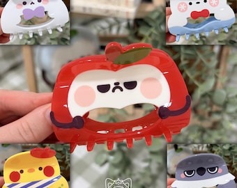 Love and Deepspace Mascot Hair Claw Clips | Happy Snowman Sunny Apple Galaxy Kid Grumpy Crow Artsy Birb | Xavier Rafayel Sylus Zayne Caleb