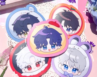 Love and Deepspace Chibi Mascot Stickers | Xavier Rafayel Zayne Sylus Caleb
