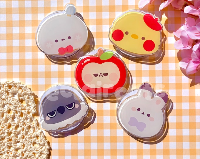 Love and Deepspace Mascot Cute Phone Grip | Happy Snowman Sunny Apple Galaxy Kid Grumpy Crow Artsy Birb | Xavier Rafayel Sylus Zayne Caleb
