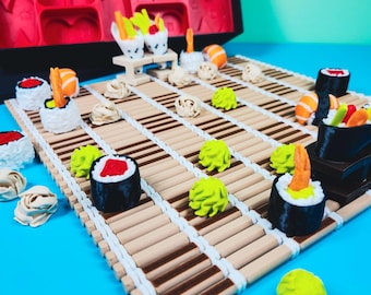 Sushi Bento Box Chess Set, 3D Printed