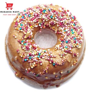 Caramel Donut Bath Bomb – Fun Fizzy Treat with Rainbow Sprinkles