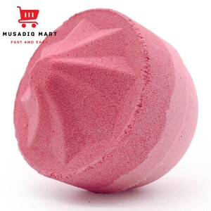 Handmade Pink Bath Bomb – Aromatherapy Fizz for Relaxing Spa Experience