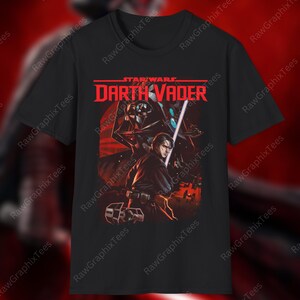 Darth Vader Graphic T-Shirt, Star Wars Dark Side Tee, Sith Lord Fan Apparel, Iconic Villain Shirt for Men & Women