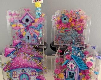 Flower Spring Pen Holder