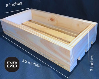 Wooden Crate 16x3x8 inches