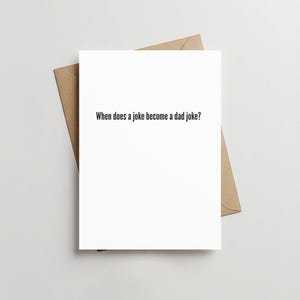 Lustige Vatertagskarte, Witz Gruß Papa, Minimal Design 5x7 & 4x6 faltbar, Instant Download GRT022