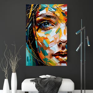 HerFace. Digital Art Print, Wall Art, AI Generated, AI Art, Digital Download, Home Decor, Printable