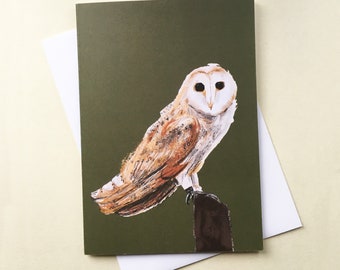 Greetings card - Barn Owl