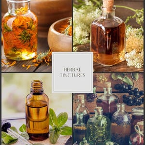 Handmade Herbal Tinctures Organic Extracts Plant Medicine Remedies Holistic Health Natural Supplements Wildcrafted Infusions Plant Healing