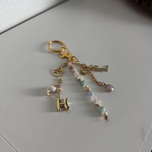 Custom Beaded Charmed Keychain