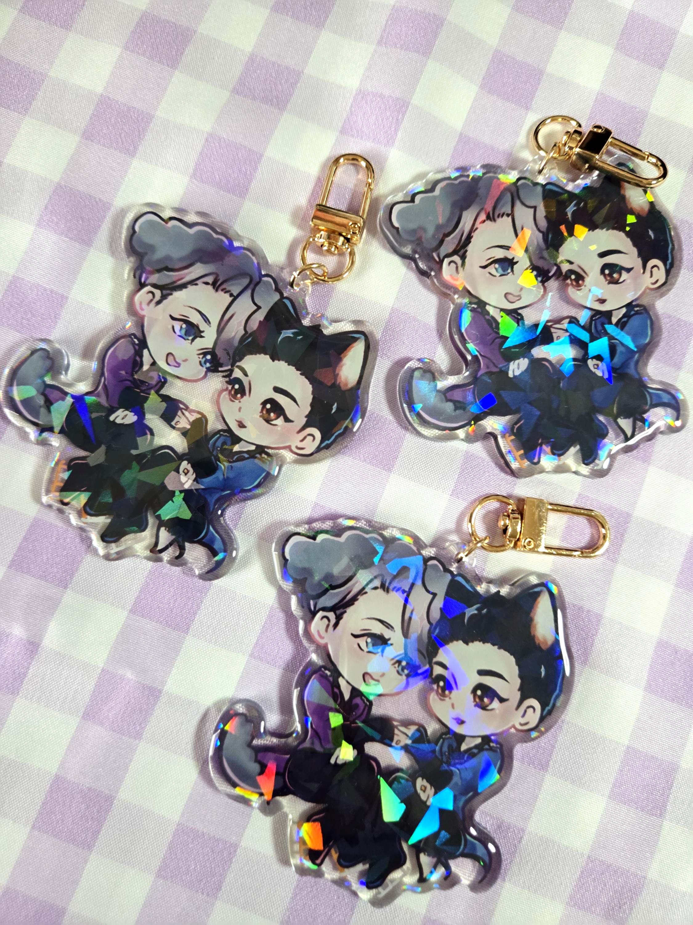 Lot De 52 Bracelets & Porte-clés Yuri On Ice ! - Caoutchouc Acrylique, Marchandise Anime Japonaise