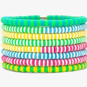 Multi-Colored Beaded Bracelet Stack