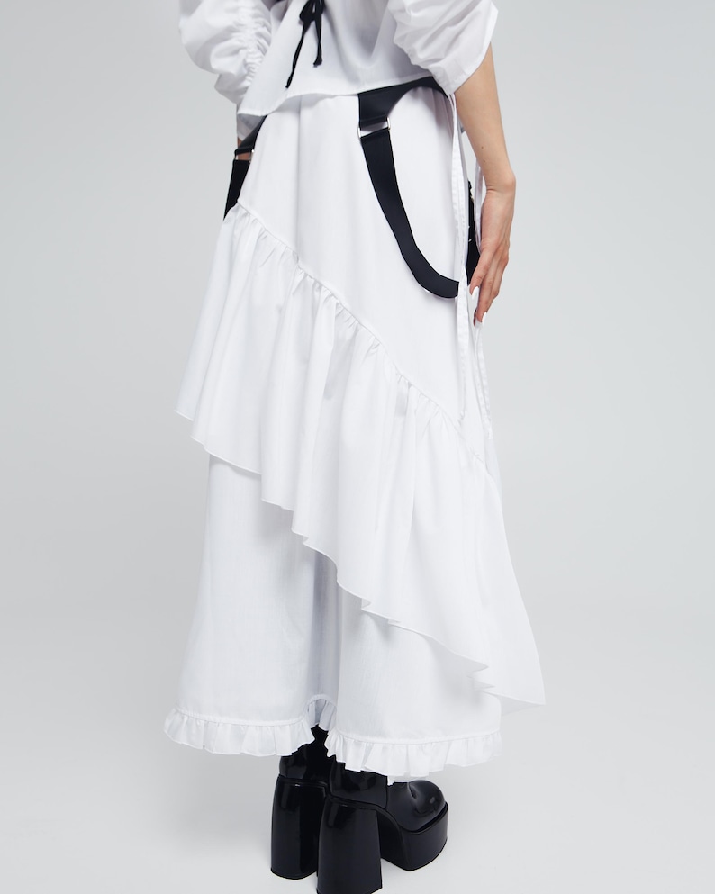 Digital Sewing Pattern Maxi Skirt PDF Beginner Friendly Tutorial Step By Step Instructions Elastic Waistband Tiered Ruffle Skirt Multiple Sizes Summer Style Project