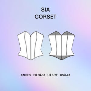 Sewing Pattern Download Digital PDF Sweetheart Neck Corset Tutorial Boned Bodice Bustier Top Guide Step By Step Instructions Zipper Back Feature Waist Shaping Hourglass Silhouette Fashion DIY Creation Modern Casual Corset Summer Style