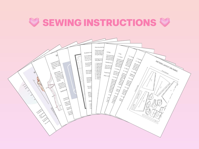 Corset Dress Pattern PDF Sewing Instructions Cupped Mini Dress Template ...