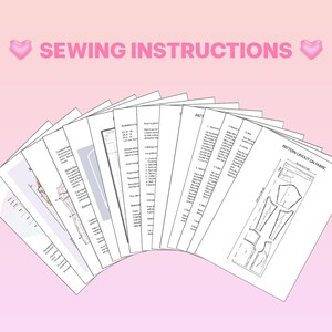 STEP-BY-STEP Sewing Instructions Digital Sewing Pattern Women's Biker Jacket Moto Style Tutorial Asymmetrical Zip Loose Fit Belted Design Fashion Streetwear Outfit Summer Festival Style