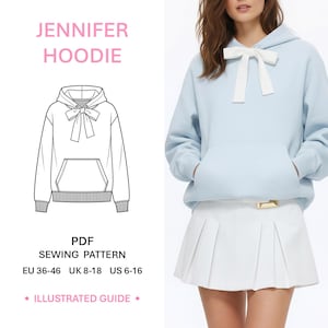 Sewing Pattern For Women Everyday Wear Casual Wardrobe Beginner Sewing Easy Illustrated Project PDF Download Clothes Pattern Multiple Sizes Gift for Friend