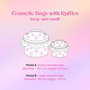 Makeup Bag Sewing Pattern Video Guide Step Instructions Digital File Instant Access Quilted Cosmetic Bag Beginner Zipper Pouch Travel Organizer Gift Idea for Mom Bathroom Storage Vanity Case Video Tutorial Instant Download