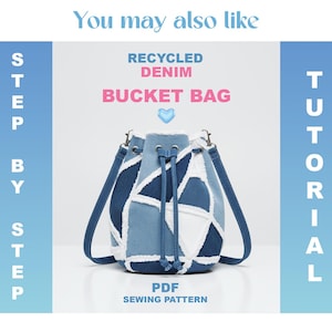 Bag Pattern Sewing Guide Included Easy Instructions Multiple PDF Format Unique Handmade Gift Practical Design Woman Accessory Beginner Sewing For Brands
