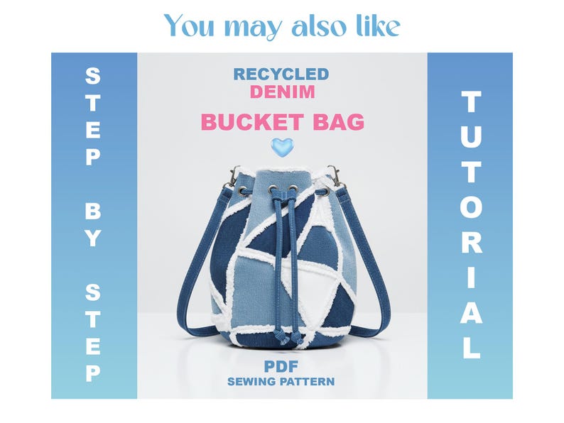 Bag Pattern Sewing Guide Included Easy Instructions Multiple PDF Format Unique Handmade Gift Practical Design Woman Accessory Beginner Sewing For Brands