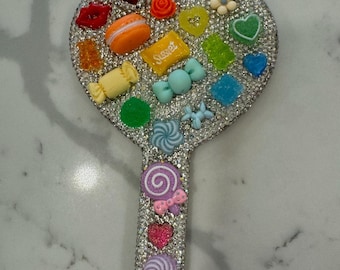 Handheld Rhinestone Mirrors, Custom Color Handheld Mirror, Colorful Mini Handheld Mirrors