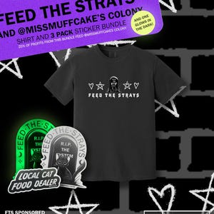 INTERNATIONAL GOTHDAY x MISSMUFFCAKE | Shirt Plus 3-Pack Sticker Bundle