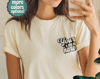 Custom logo shirt – Personalized t-shirt with your business, team or brand logo, custom workwear tee, printed company shirt gift