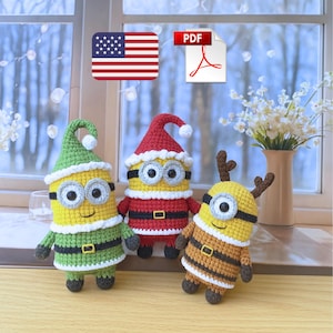 Wzór amigurumi na uroczą żółtą postać w formacie PDF | Wzór na szydełkową lalkę inspirowaną kreskówką | Wzór na szydełkową pluszową zabawkę | Samouczek w języku angielskim