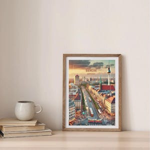 Berlin City Poster – Modern Minimalist Wall Art, Travel Print, Germany Skyline Decor, Berlin Travel Poster, Berlin Gift, House Decor