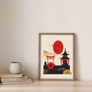Minimalist Abstract Japanese Wall Art Print – Modern Zen Decor, Wabi-Sabi Aesthetic Poster, Japanese Wall Art, Home Decor, Asian Art