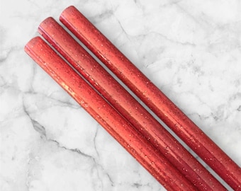 Red Glitter Tumbler Straw, Glitter Straw, Tumbler Cup Accessories, Water Bottle Accesory, Reusable Plastic Straw for 40oz Tumbler