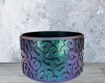 Leopard Tumbler Boot, Chameleon Emerald, Shimmer, Tumbler Cover, Tumbler Accessories, Cup Accessory