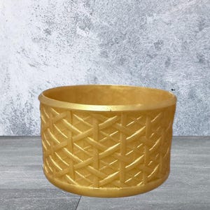 Silicone Tumbler Boot Cover, Gold Weave 3D, Tumbler Accessories, Cup Accessory