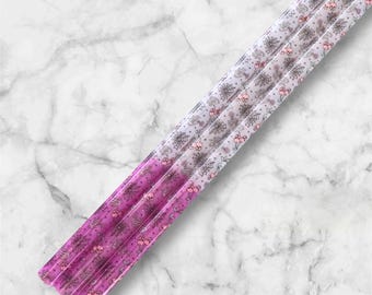 COLOR CHANGING Pink Halloween 12 inch Tumbler Straw, Tumbler Cup Accessories, Water Bottle Accessory Reusable Plastic Straw for 40oz Tumbler