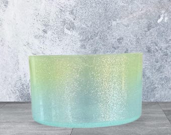 Tumbler Boot, Glitter Ombre Green, Jelly Glitter, Silicone Tumbler Cover, Tumbler Accessories, Cup Accessory