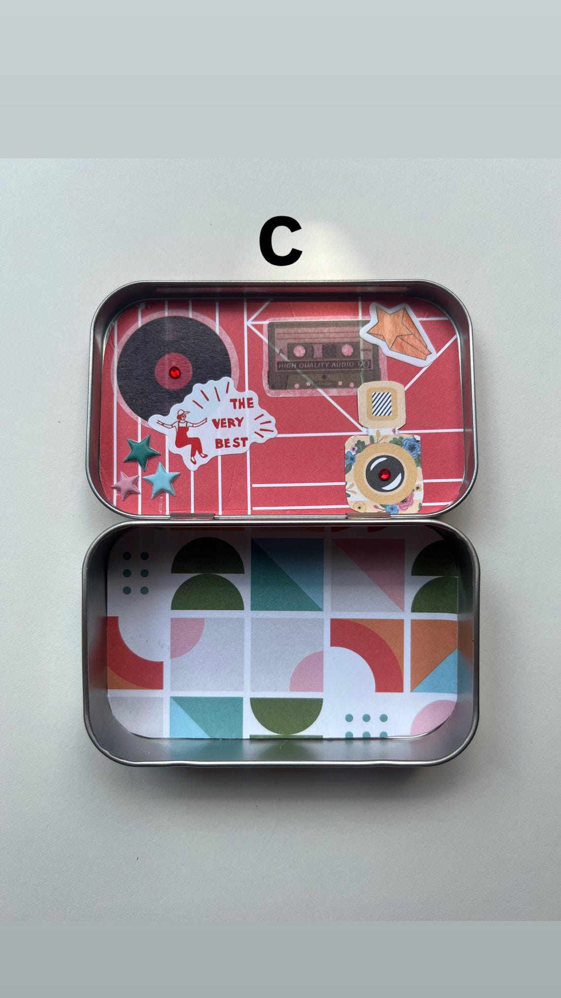 Custom Altoids Tin Purse Insert – Mini Scrapbook Wallet, Tiny Organizer ...