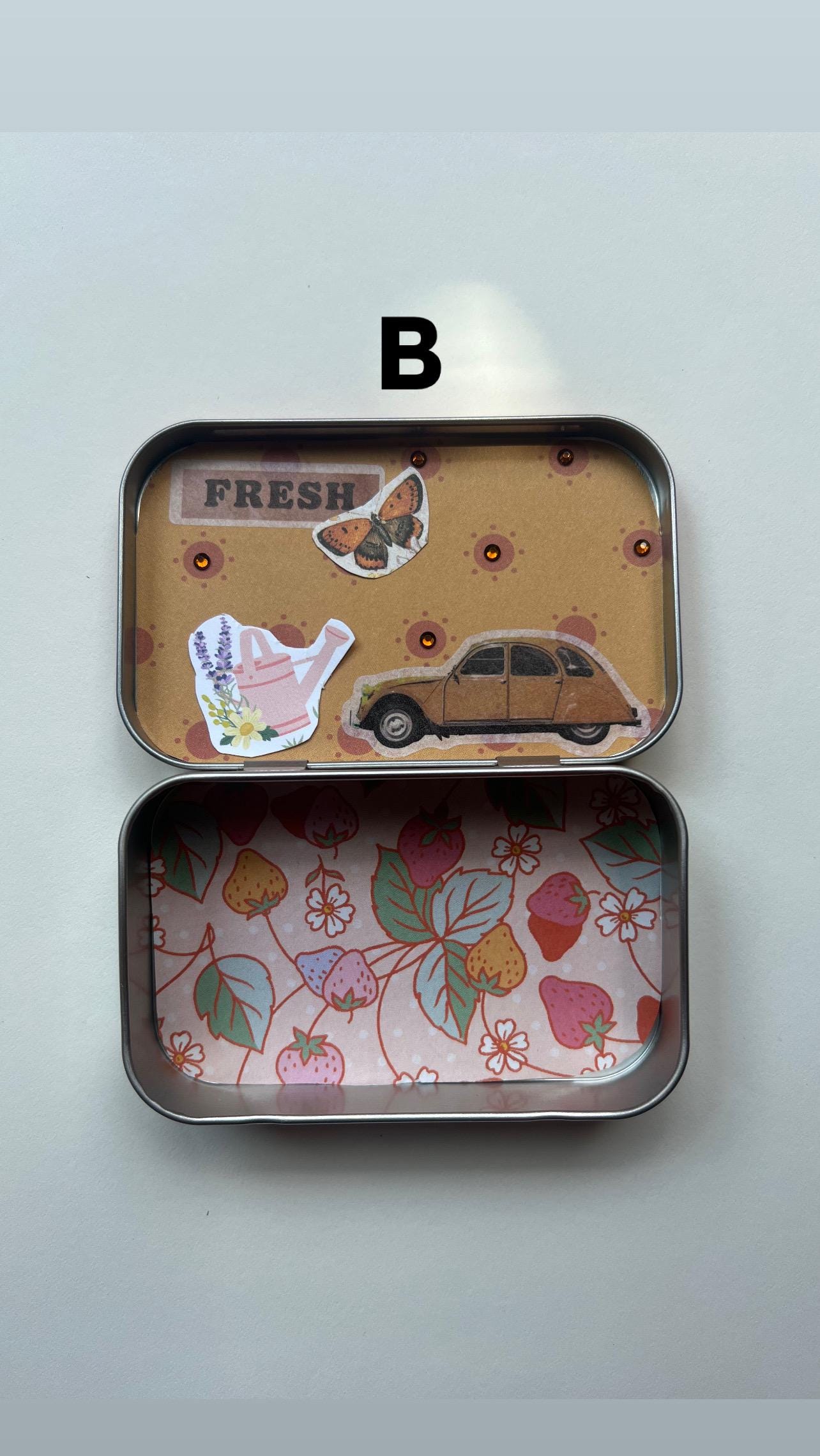 Custom Altoids Tin Purse Insert – Mini Scrapbook Wallet, Tiny Organizer ...