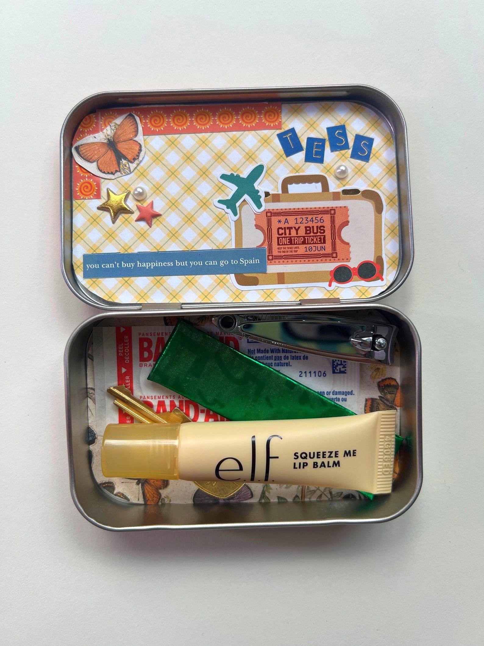 Custom Altoids Tin Purse Insert – Mini Scrapbook Wallet, Tiny Organizer ...
