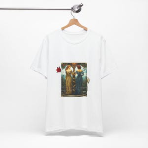 Maglietta unisex con carta dei tarocchi The Lovers Females, carta dei tarocchi The Lovers, indossa la tua maglietta Power, magia mistica, regalo ispiratore, abbigliamento da strega