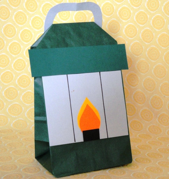 Camping Lantern Camp Out Theme Birthday Party Treat Sacks Goody Favor Bags by jettabees on Etsy Il_570xn