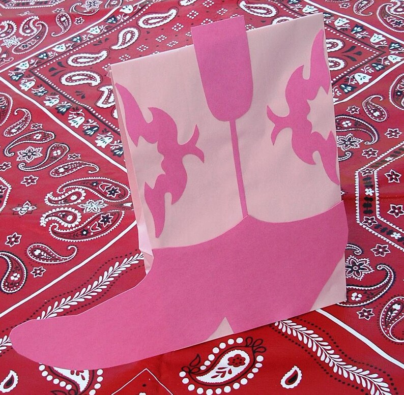 Cowboy Boot Birthday Party Favor Treat Sacks BOOTS Western Etsy